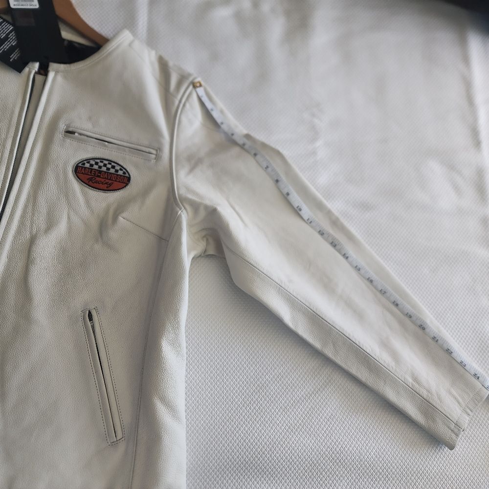 Harley Davidson Jacket WOMEN'S 120TH ANNIVERSARY CAFE RACER 100% LEATHER JACKET - Picture 16 of 16
